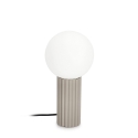 Lampa stołowa w stylu minimalistycznym Ø15x30 cm, szklany, okrągły abażur Delphine Oferta
