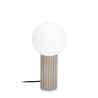 Lampa stołowa w stylu minimalistycznym Ø15x30 cm, szklany, okrągły abażur Delphine Oferta