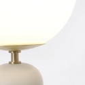 Nowoczesna lampka stołowa z matowym, szklanym kloszem Delphine Oferta