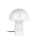 Nowoczesna lampa stołowa z przejrzystego szkła zdobionego 20x25,5 Carysa Promocja