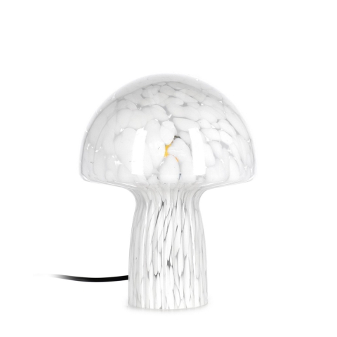 Nowoczesna lampa stołowa z przejrzystego szkła zdobionego 20x25,5 Carysa Promocja