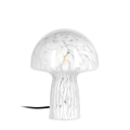 Nowoczesna lampa stołowa z przejrzystego szkła zdobionego 20x25,5 Carysa Promocja