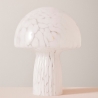 Nowoczesna lampa stołowa z przejrzystego szkła zdobionego 20x25,5 Carysa Oferta