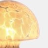 Nowoczesna lampa stołowa z przejrzystego szkła zdobionego 20x25,5 Carysa Rabaty