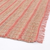 Dywan do salonu 160x230 cm ręcznie robiony z juty i bawełny różowy Ruanda Sprzedaż