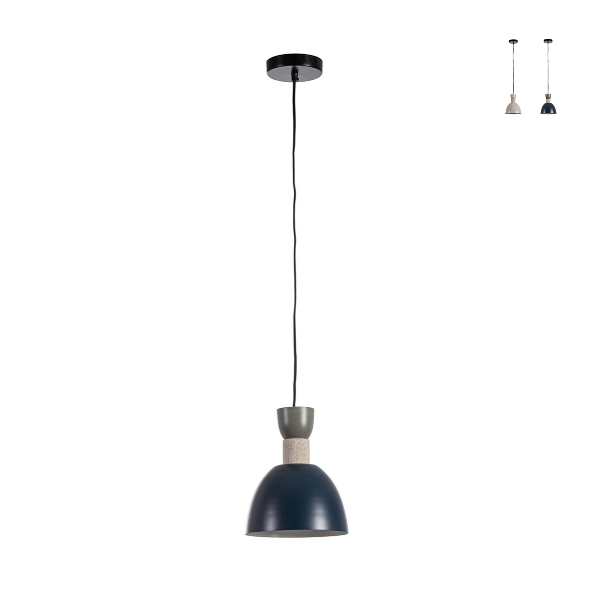 Lampa wisząca metalowa w stylu nowoczesnym industrialnym Jabalpur Promocja