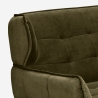 Sofa 2-osobowa designerska z weluru w stylu capitonné Vaaru Sprzedaż