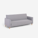 Sofa rozkładana 3-osobowa z funkcją klik-klak, tkanina beżowa Gamma Sprzedaż