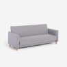 Sofa rozkładana 3-osobowa z funkcją klik-klak, tkanina beżowa Gamma Sprzedaż