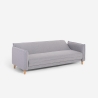 Sofa rozkładana 3-osobowa z funkcją klik-klak, tkanina beżowa Gamma Oferta