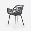 Nowoczesne krzesło kuchenne designerskie z polipropylenu z podłokietnikami Vetra Oferta