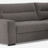 Nowoczesna, narożna, 3-osobowa sofa z tkaniny z prawostronną leżanką Rocca Sprzedaż