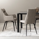 Dywan prostokątny do salonu nowoczesny 155x230 cm szaro-srebrny Suri Katalog