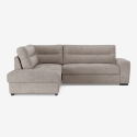 Nowoczesna sofa narożna 3-osobowa z tkaniny z leżanką po lewej stronie Mello Sprzedaż