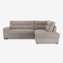Sofa rozkładana 3-osobowa z prawą rogówką z pojemnikiem, tkanina Kosta Sprzedaż