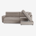 Sofa rozkładana 3-osobowa z prawą rogówką z pojemnikiem, tkanina Kosta Oferta
