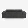 Nowoczesna sofa 3-osobowa z regulowanym zagłówkiem Rouna Sprzedaż