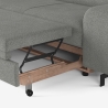 Rozkładana sofa 3-osobowa z lewym pojemnikiem na pościel Vika Katalog