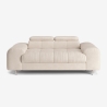 Nowoczesna sofa 2-osobowa z tkaniny z regulowanym zagłówkiem Kuran Oferta