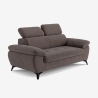 Nowoczesna sofa 2-osobowa z tkaniny z regulowanym zagłówkiem Savi Sprzedaż