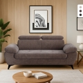 Nowoczesna sofa 2-osobowa z tkaniny z regulowanym zagłówkiem Savi Promocja