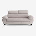 Nowoczesna sofa 3-osobowa z regulowanym zagłówkiem Kira Wybór