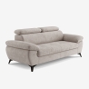 Nowoczesna sofa 3-osobowa z regulowanym zagłówkiem Kira Model