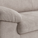 Nowoczesna sofa 3-osobowa z regulowanym zagłówkiem Kira Cechy
