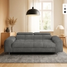 Nowoczesna sofa 3-osobowa z regulowanym zagłówkiem Felon Promocja