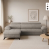 Nowoczesna sofa rozkładana 3-osobowa z lewym schowkiem Miral Promocja