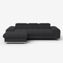 Sofa 3-osobowa z lewą częścią narożną i regulowanym zagłówkiem Tivon Oferta
