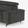 Nowoczesna sofa 3-osobowa z regulowanym zagłówkiem Rouna Rabaty