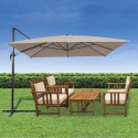 Deluxe Parasolka ogrodowa 3x3 m aluminiowa z bocznym obrotowym słupkiem Sprzedaż