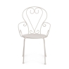 Krzesło ogrodowe zewnętrzne sztaplowane w stylu shabby chic Bizzotto Etienne 