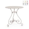 Okrągły stolik ogrodowy 70 cm na 3 nogach w stylu shabby chic Etienne Promocja