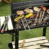 Grill węglowy z kołami i regulowanym rusztem 48x28 cm Noxor Sprzedaż