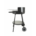 Grill węglowy Pipra okrągły z regulowanym rusztem Ø 48cm i kółkami Katalog