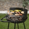 Grill węglowy Pipra okrągły z regulowanym rusztem Ø 48cm i kółkami Oferta