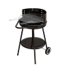 Grill węglowy Pipra okrągły z regulowanym rusztem Ø 48cm i kółkami Promocja