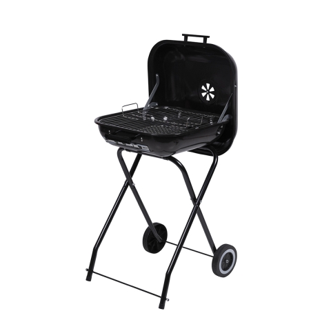 Grill węglowy bbq na kółkach z pokrywą 49x83x47 cm Toska Promocja