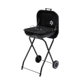 Grill węglowy bbq na kółkach z pokrywą 49x83x47 cm Toska Promocja