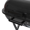 Grill węglowy bbq na kółkach z pokrywą 49x83x47 cm Toska Stan Magazynowy