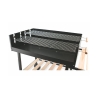Grill węglowy z regulowanymi wysokością rusztami i kołami Braska Katalog