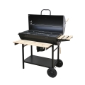 Grill węglowy z pokrywą na kółkach, 2 półki drewniane Matambre Promocja