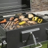 Grill węglowy z pokrywą, regulowanym rusztem i kółkami Grilla Sprzedaż