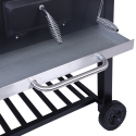 Grill węglowy z pokrywą, regulowanym rusztem i kółkami Grilla Katalog
