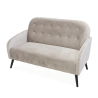 Sofa 2-osobowa z tkaniny o efekcie vintage weluru w kolorze taupe Zelto Sprzedaż