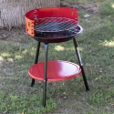 Okrągły grill na węgiel z regulowanym rusztem Brava Wybór