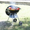Grill węglowy BBQ okrągły stalowy z pokrywą i kółkami Torka Sprzedaż