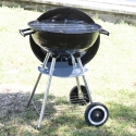 Grill węglowy BBQ okrągły stalowy z pokrywą i kółkami Torka Sprzedaż